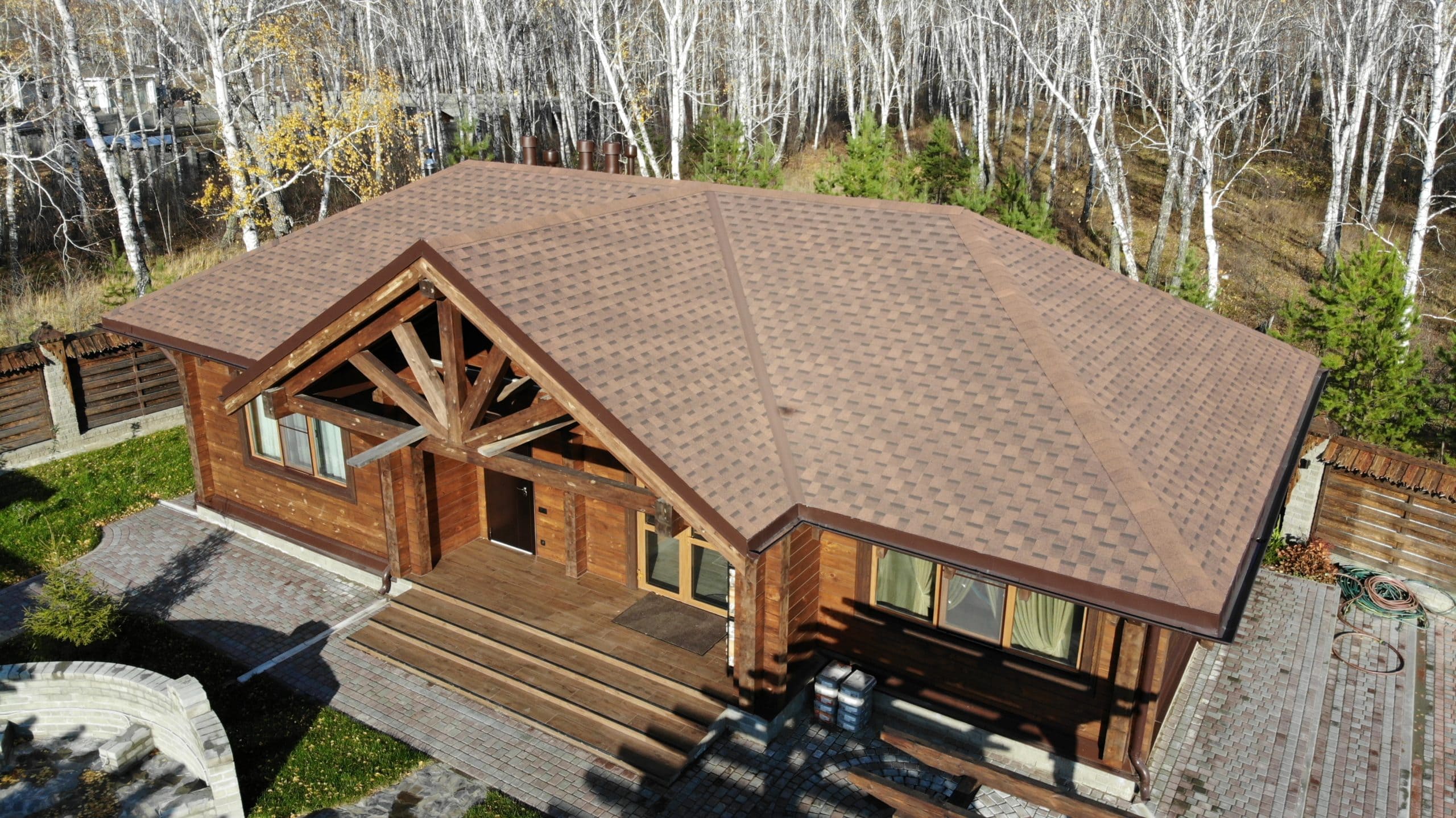 мягкая кровля дома